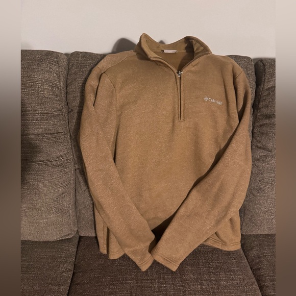 Columbia Other - Columbia Men's Tan Sweatshirt Quarter Zip